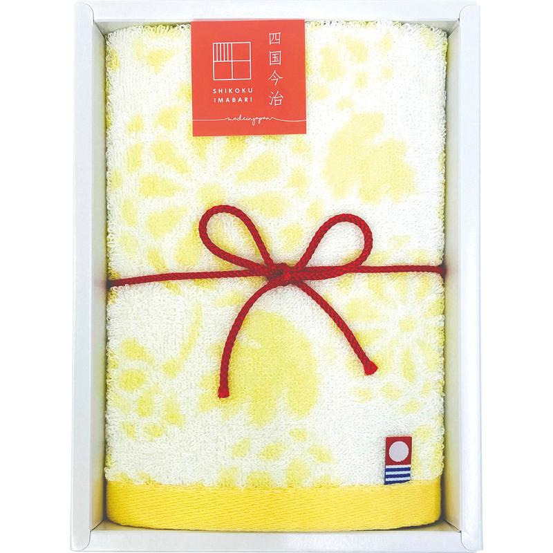 今治ギフト　華音　ウォッシュタオル（キク）（GI052800）